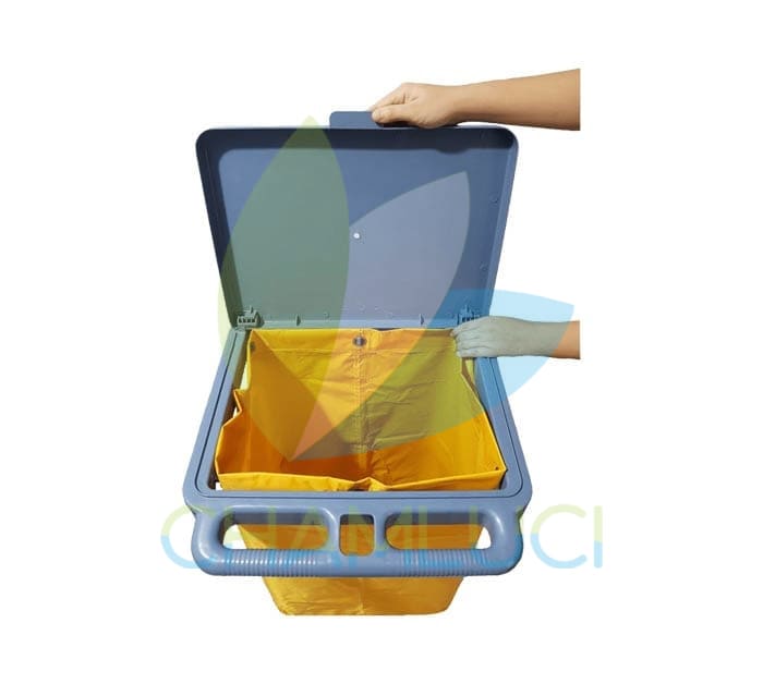 Carro profesional de limpieza plomo