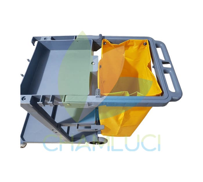 Carro profesional de limpieza plomo